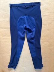 Tuff Rider Women’s Size 32 Regular Navy Riding Pants, Ribbed Full Seat Breeches