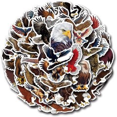 55PCS Eagle Stickers Waterproof Vinyl Decals for Water Bottle Laptop Luggage