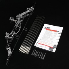 Mini Compound Bow Kit Archery Target Shooting 16″ Pocket Bow Kid Toy Game Sports