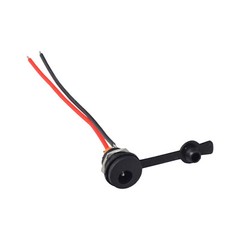Coaxial 2-Wire Charging Port for 6 Volt & 12 Volt Power Electric Bikes/Scooters