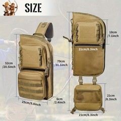 Lightweight Back Arrows Quiver with Molle System Pocket Foldable Hip Arrows Bag