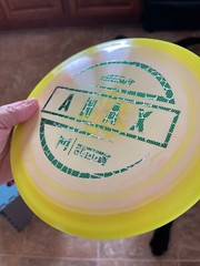 NEW Discraft McBETH Anax Distance Driver Disc Yellow with Silver/Green Foil