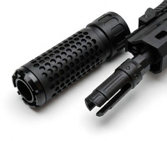 Shadow MKII 4″ Muzzle Brake & Blast Redirect Sleeve Combo for 1/2*28 GBB AEG SYS