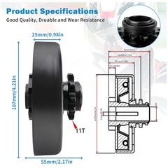 High Quality Go Kart Clutch 5/8 Bore 11 Tooth Sprocket