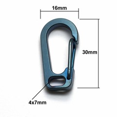 Small Carabiner Spring Snap Hook Clip Key Hold EDC
