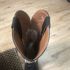 Dan Post Men’s Western Cowboy Boots Black/White Burgundy, US 11 DP2215