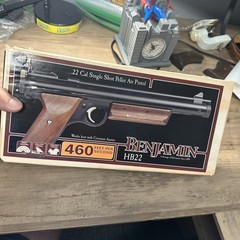 Benjamin HB22 H9A Series .22 Cal Pellet Pistol w/ Box Manual