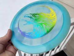 Champion FLAT Firebird Fierce Falcon Disc Golf Swirl Innova Artist Limited #6036