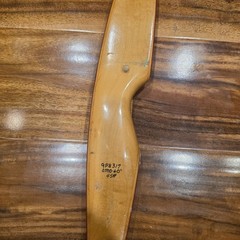 Bear Archery Cub Recurve Bow 60in 45lb 28in Draw Wood Red/Brown Youth