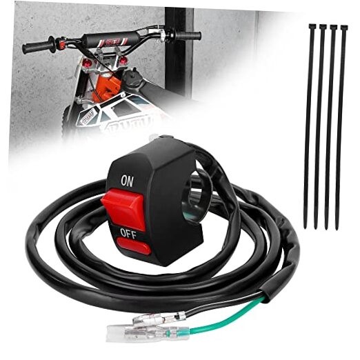 7/8″ 22mm Handle Bar Kill Switch, Kill On Off Male and Female Plug(1000mm wire)