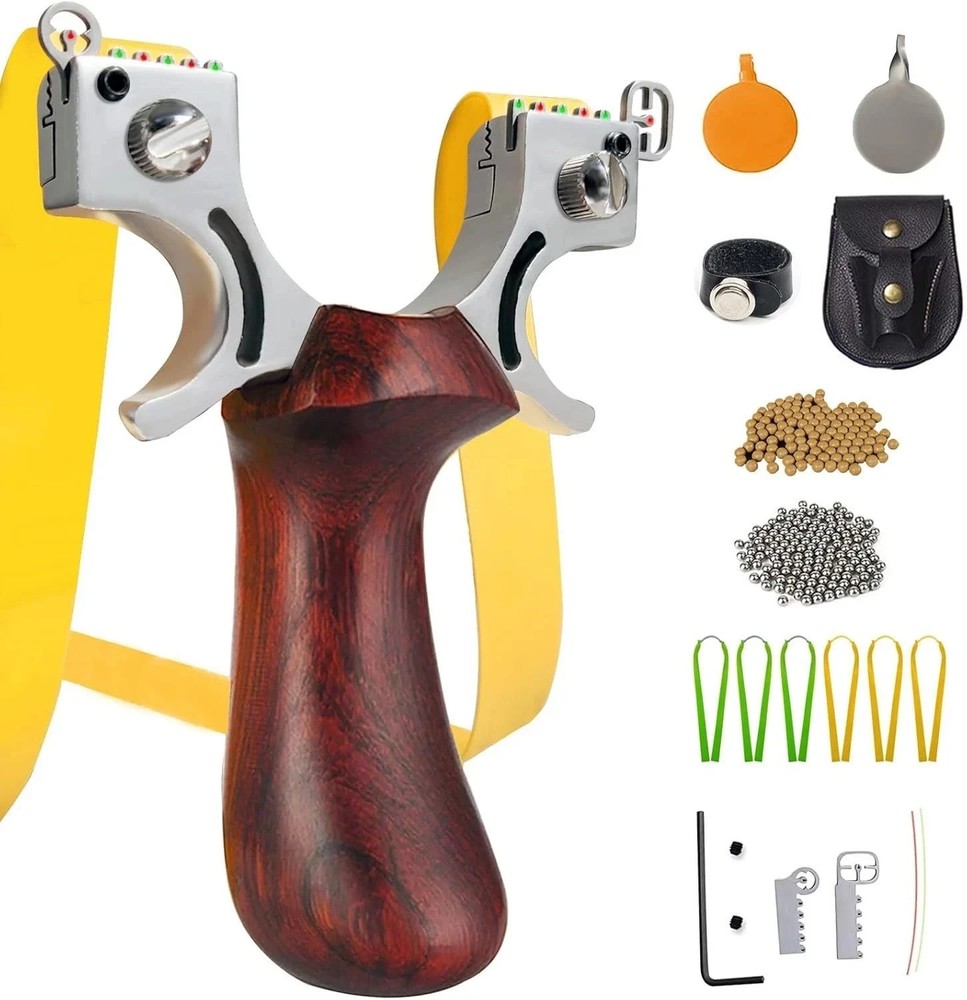 Slingshot, Hunting Sling Shot Set for Adults, Professional Stainless Steel