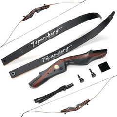 62″ Takedown Recurve Bow Arrows Wooden Riser 20-50lbs Archery Target Hunting US