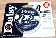 DAISY 250 COUNT POINTED ROUNDS .22 CALIBER 5.5MM