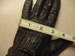 NOS Black Fine Leather Riding Show Gloves Perforated One Size Philippines EXC