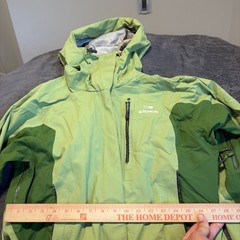 Eider Men’s Defender 3LS Jacket Hooded Waterproof Outdoor Lime Green Size S