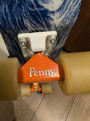 Penny Complete Skateboard Animal Print Deck Orange Trucks Compact Used JDM