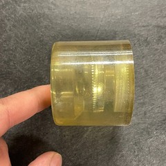 Vintage Crest Wide Track Roller Skate Wheel Clear Beige Yellow