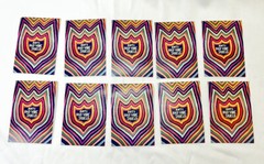 Lot Of 10 Skateboard Stickers Vinyl Laptop Luggage Decals Anti Bad Vibe Shield
