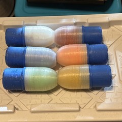 6 Pack 37mm Chalk Cobray Safe Practice Signaling Kit- Translucent Chalk Filled