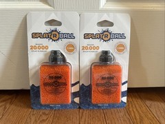 Lot of 2 New SplatRball 20,000 Rounds 7.5mm Orange Ammo Certified Splat-R-Ball