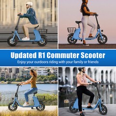450W E-Foldable Electric Bike Electric Scooter With Seat Ebike UL 2849 certified