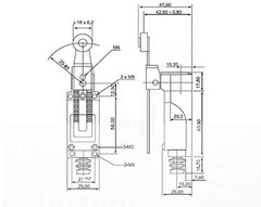 yusheng 2PCS ME-8108 Momentary Limit Switch Travel Switch,Yusheng Adjustable