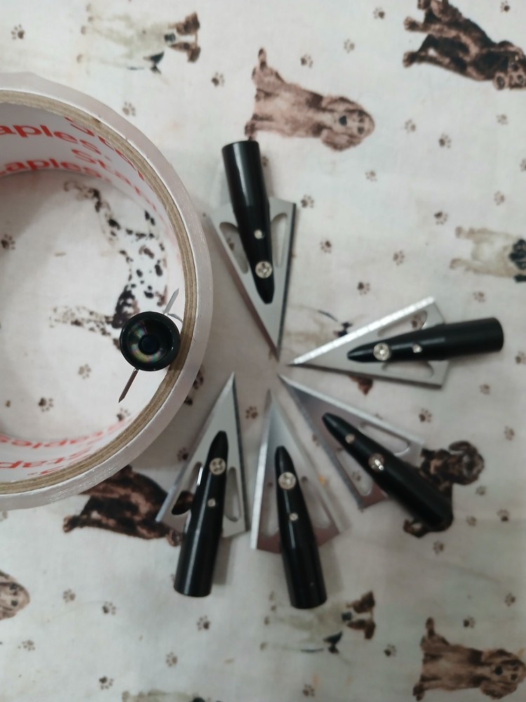 Mystery modern 2-blade archery broadheads (6)