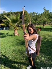 Archery Mongolian Horsebow Traditional Hunting Recurve Bow Handmade 50lbs Shoot