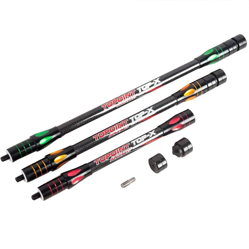 10″ 12″ 15″ Archery Carbon Stabilizer Bar Side Balance Rod Bow Shock Absorber