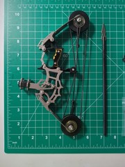 JINCENE Mini-compound bow Compound Bow Set Aluminum Silver/Black W/ Arrows.
