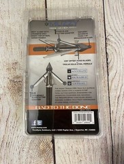 1 pack CROSSBOW Muzzy Archery Trocar HBX Mechanical 4 blade 100 Gr 3 Broadhead