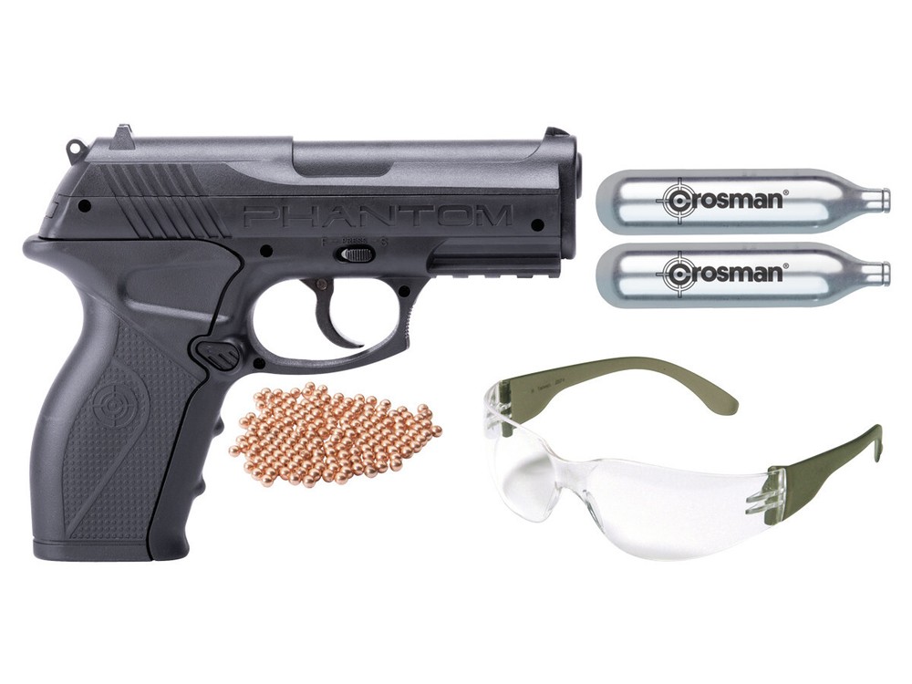 Crosman Phantom P10KT CO2 BB Air Pistol Kit 0.177