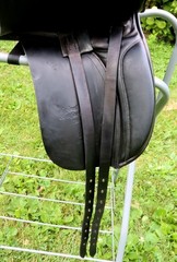 17” Albion Original Comfort Dressage Saddle. 5.5”DTD, Wide Gullet, 16”x12” Flaps
