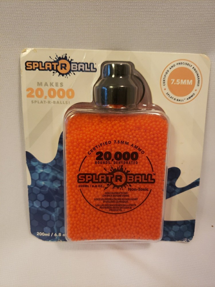 Splat-R-Ball 7.5mm Orange Ammo 20,000 Rounds Certified SplatRBall New Sealed