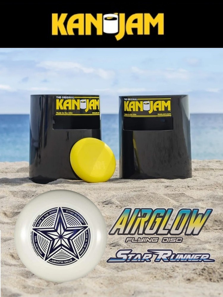 New Kan Jam Disc Toss Game Outdoor Activity Backyard Beach Park W/AirGlow Disc