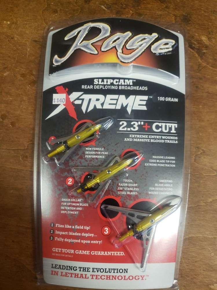 Rage X-treme 100 Gr 2 blade Broadhead 2.3 Cut