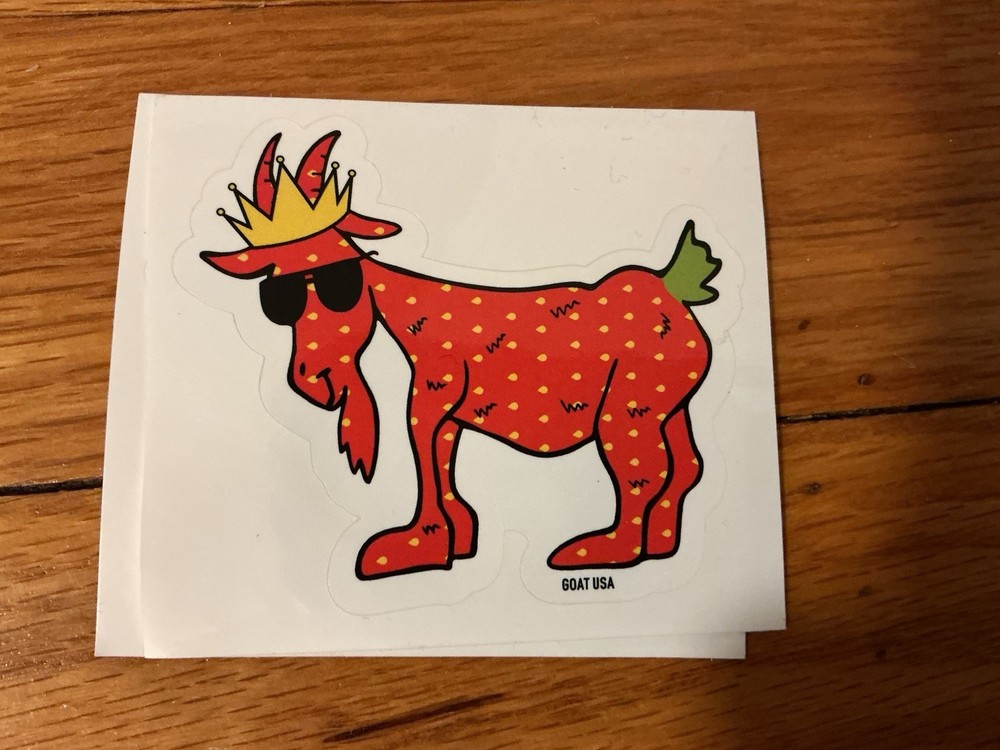Really Cool, Strawberry Goat Usa Sticker ￼