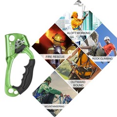 Hand Ascender Aluminum Magnesium Alloy Rock Climbing Handheld Ascender For VSOF