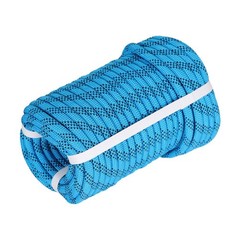 3/8″ × 100′ Arborist Tree Rope Braid Polyester Rope Blue & Black
