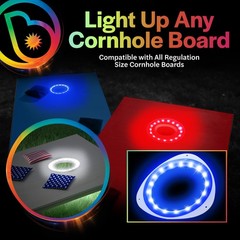 Brightz Cornhole Lights 2-Pack – Cornhole Board Lights Patriotic Usa American