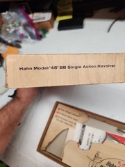 EARLY Hahn Model 45 Single-Action BB Revolver CO2 Air Pistol in Original Box 87