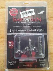 Cobra Barbarian MXT Broadhead 100 gr. 1.5 in. Cut Expandable Titanium 3 pk. NEW