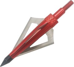 12pcs 100 grain 3 Blade Crossed Broadhead Arrow Head Bow Archery Fishing Hunting
