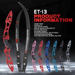 ILF 68′ Recurve Bow 20-40lb Archery 23″ Riser Takedown Competition Shooting Hunt