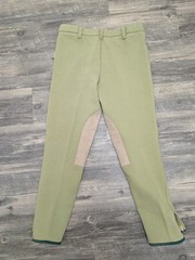 NWT Devon-aire Child Sz Large 16R pull on khaki 371 riding breech pants cotton