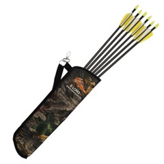 1X Hunting Shooting Archery Quiver Arrow Holder Bow Back Shoulder Bag Zip Pocket