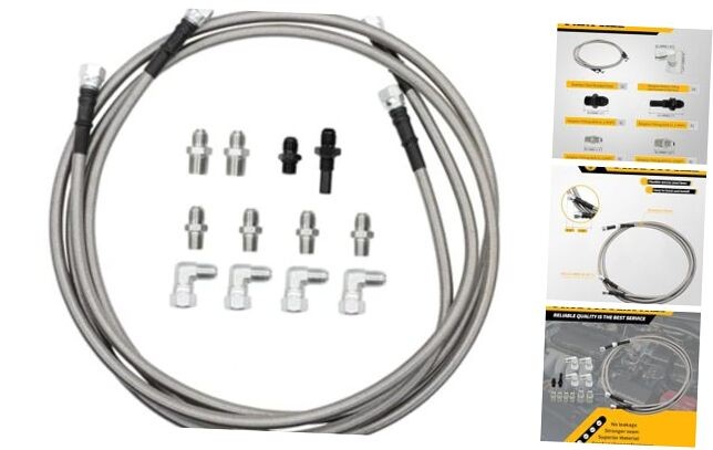 6AN 70″ Transmission Oil Cooler Hose Line kit Compatible with 4L60E 4L80E