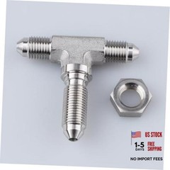 Stainless Steel -3 AN Male Flare Bulkhead Tee, 3 Way x AN3 Brake 3AN 3 Way Tee