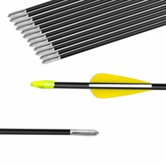 12Pcs 28inch Fiberglass Arrows For Practice Target Shooting Recurve Compound Bow