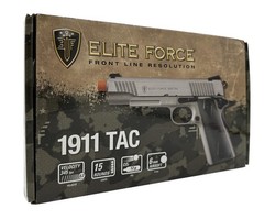 Umarex Elite Force 1911 Blowback 6Mm Bb Pistol Airsoft Gun Silver/Black 1911 Tac